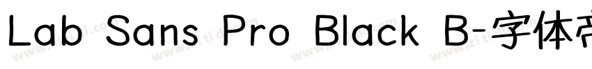 Lab Sans Pro Black B字体转换